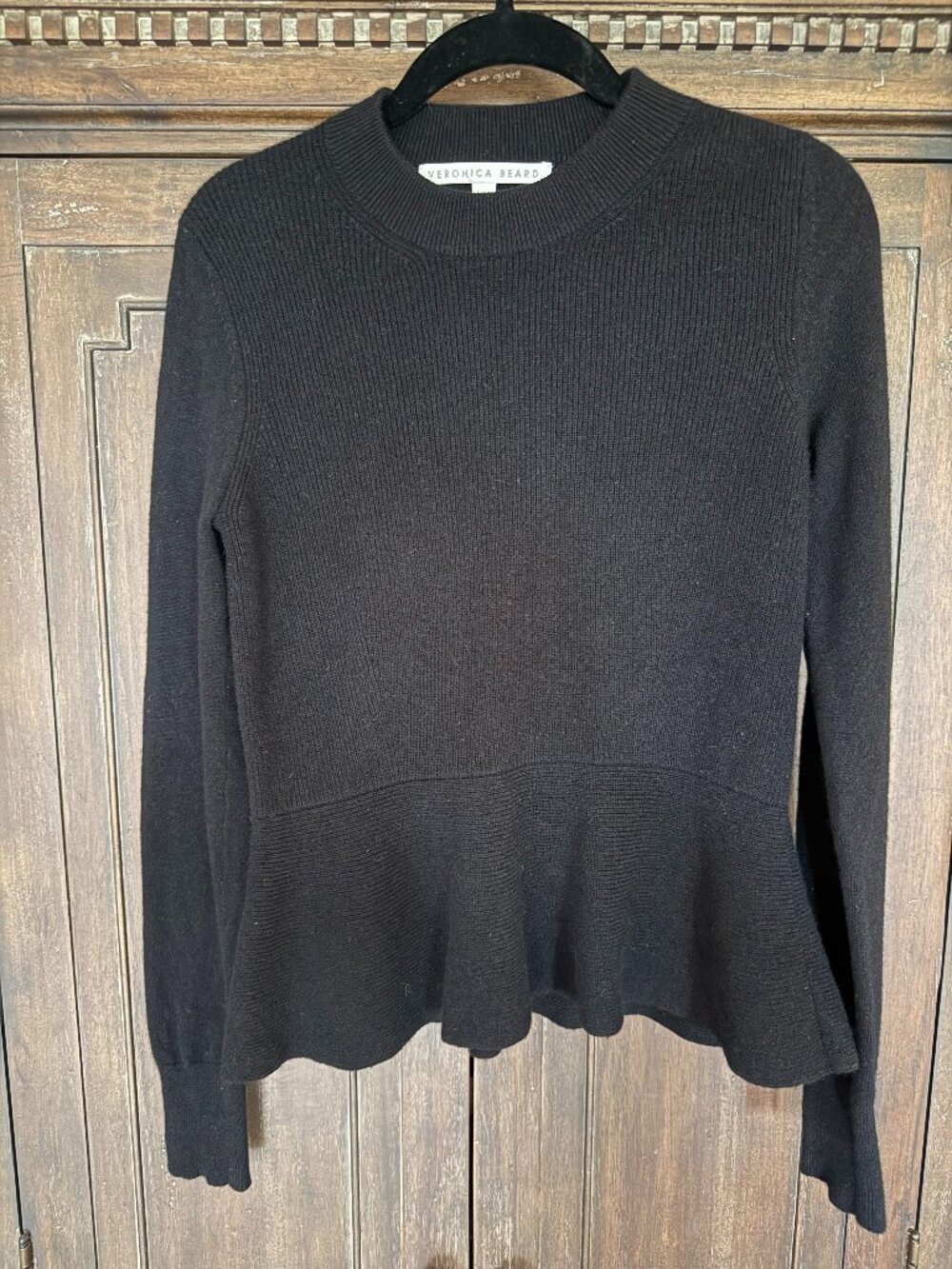 Veronica Beard 100% Cashmere Peplum Sweater - Size Medium - Excellent Condition!